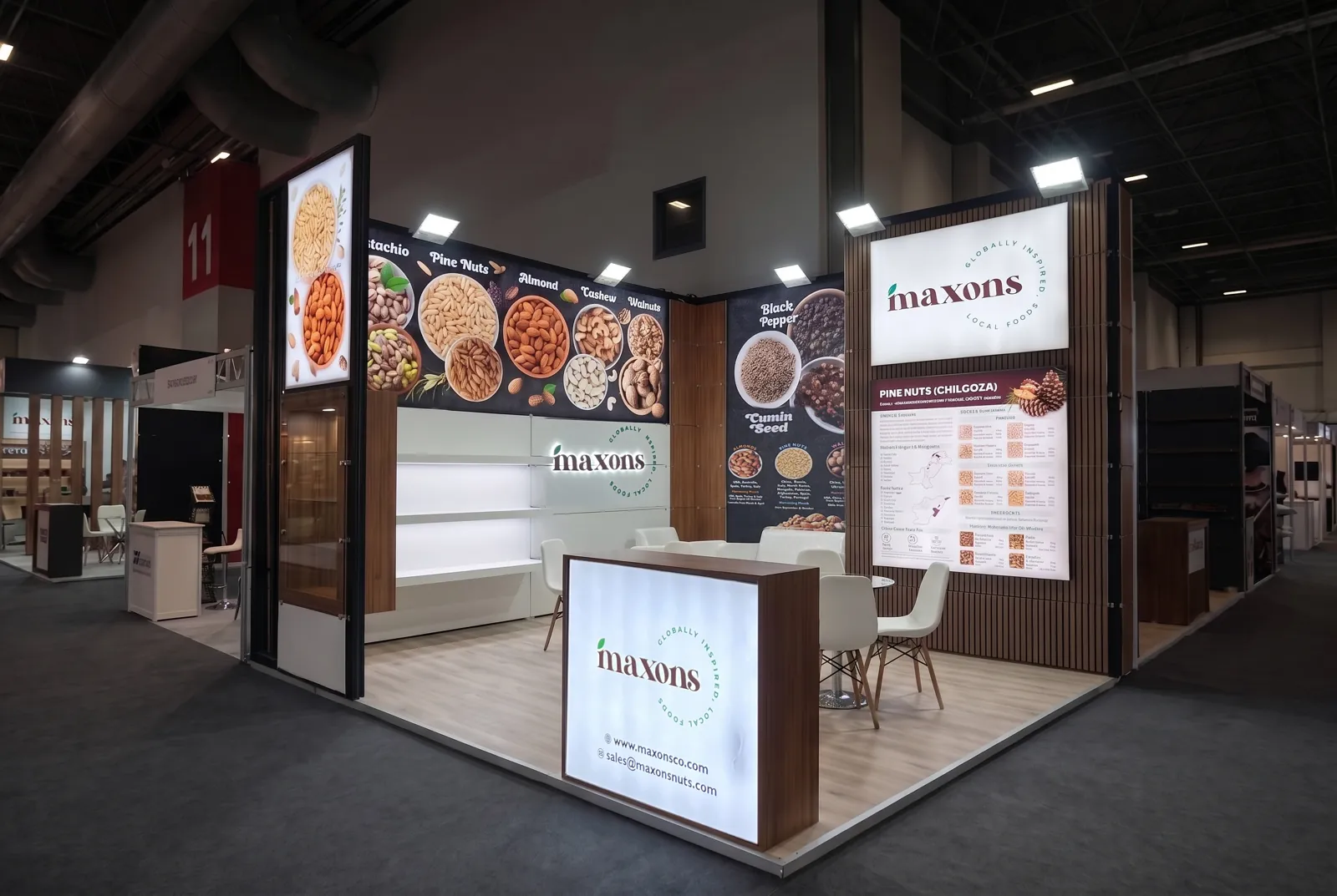 Maxons Messestand