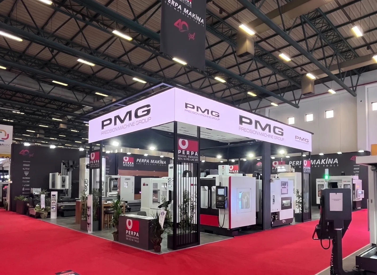 The Perpa Makina stand as built at the fair